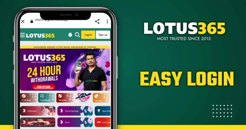 Login to Lotus365 Enjoy Sports Betting Casino Fun